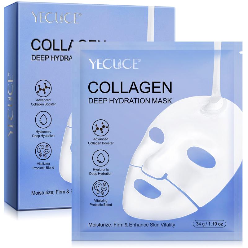 YECUCE  COLLAGEN DEEP HYDRATION MASK 34g 1.19oz 6pcs Skincare Skin Repair Comfort