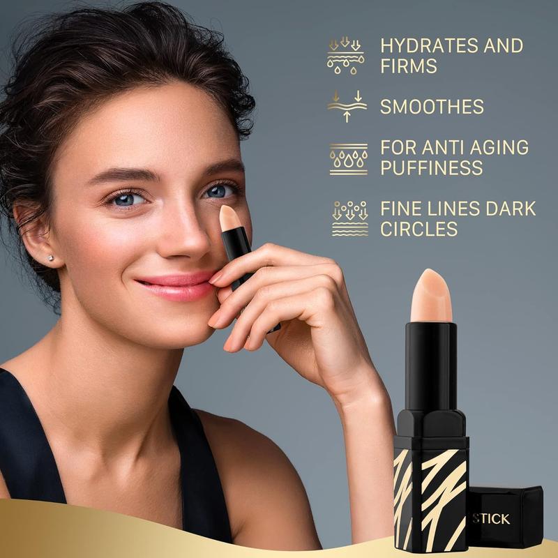 RONKIE Eye Cream for Dark Circles and Puffiness: Caffeine Eye Stick - Under Eye Cream for Wrinkles - Dark Circles Under Eye Treatment - Smooth Fine Lines and Hydrate Eye Area