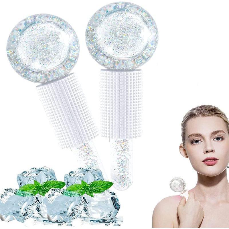 2Pcs Facial Ice Globes with for Soothing Face and Eye Massage Skincare Calming