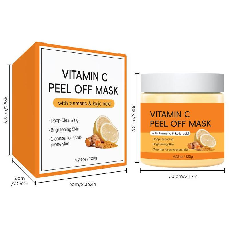 Vitamin C Face Mask With Turmeric& Kojic Acid For Dark Spots, Deep Cleaning Skin Facial Mask For Controlling Oil And Refining Pores For Women & Men, Skincare Products, Skincare Set