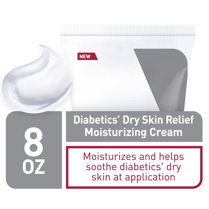 Moisturizing Cream for Diabetics’ Dry Skin | Urea Cream with Bilberry for Face and Body | Fragrance Free & Paraben Free | 8 Ounce