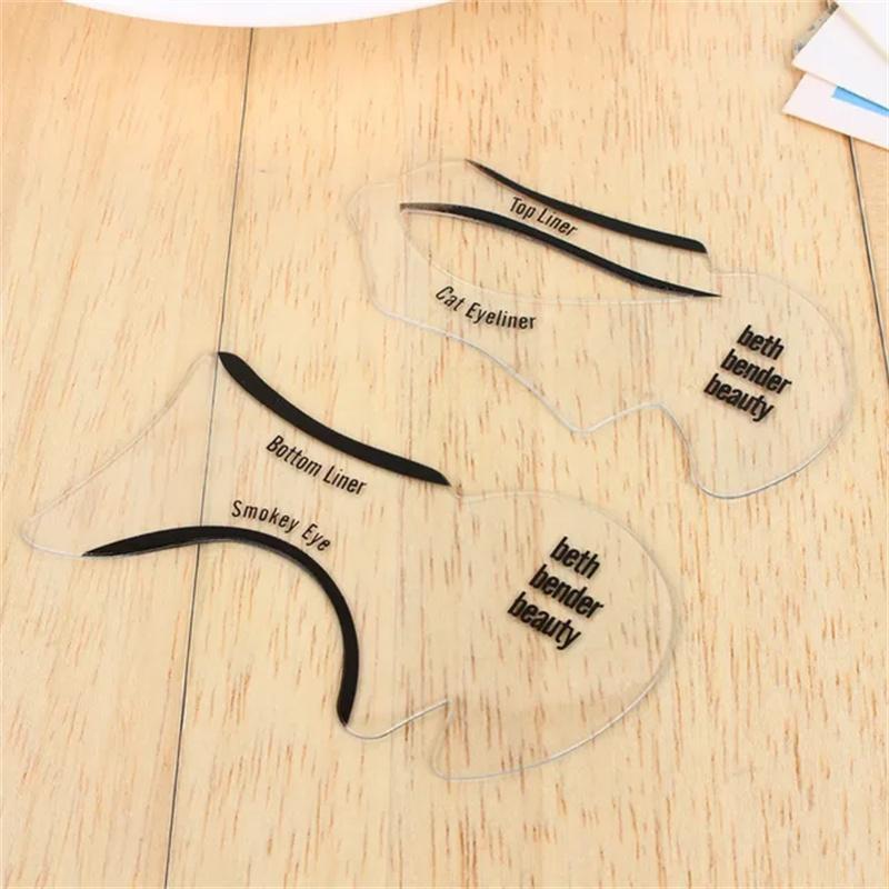 Eyeliner Stencils, 10pcs Cat Eyeliner Template, Double-wing Eyeliner Stencil, Flexible Eyeliner Shaper, Professional Eyes Makeup Tools for Women