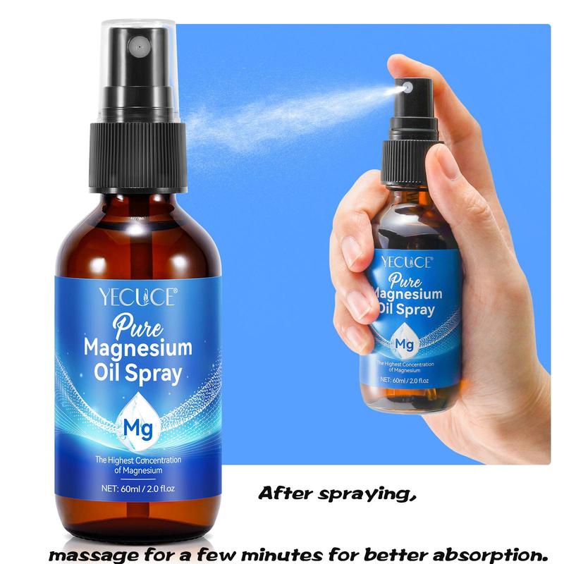 Magnesium Oil Sleep Cream & Spray Set, Moisturizing and Relaxing Body Care, Body Care Kit for Improving Sleep & Reducing Stress