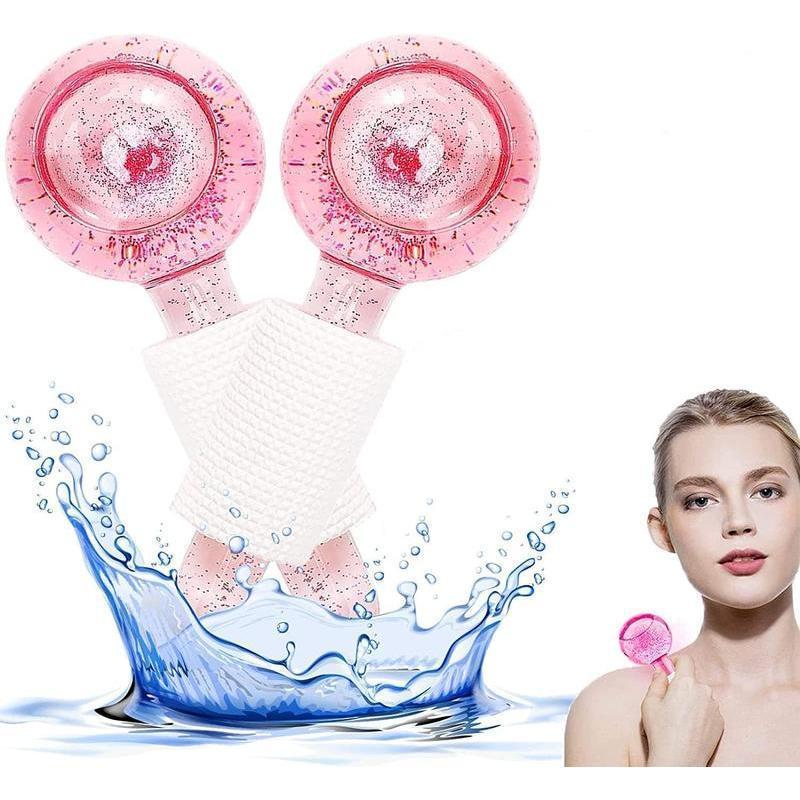 2Pcs Facial Ice Globes with for Soothing Face and Eye Massage Skincare Calming