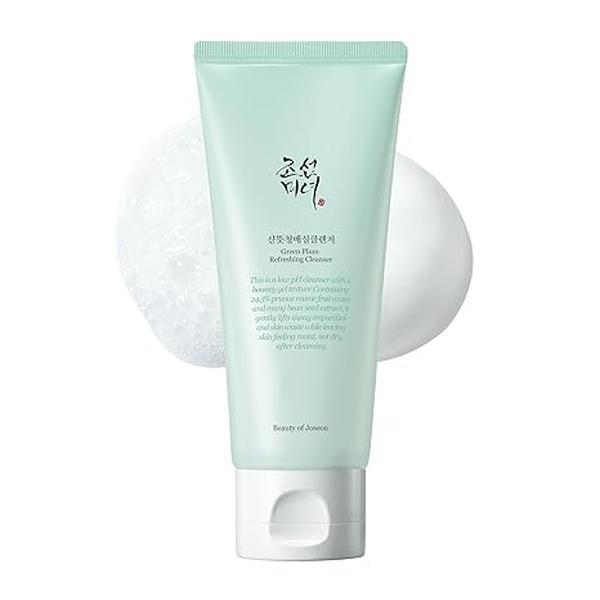 [Beauty of Joseon] Green Plum Refreshing Cleanser 100ml, Low pH cleanser, Moist gel texture, All In One Daily Cleasner, Calming Ingredients, Mung Bean Seed Extract, Cleanser for All Skin Type, Korean Skincare Cleansing