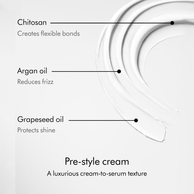 Dyson Chitosan™ Pre-style cream mini, Straight to Wavy, Light Conditioning, 15ml