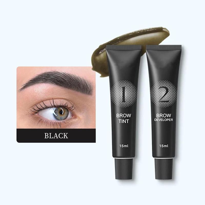 Eyebrow Dye Kit, 1 Box Long Lasting Waterproof Eyebrow Dye Kit, Natural Eyebrow Tinting Kit, Eye Brow Makeup Tool for Women