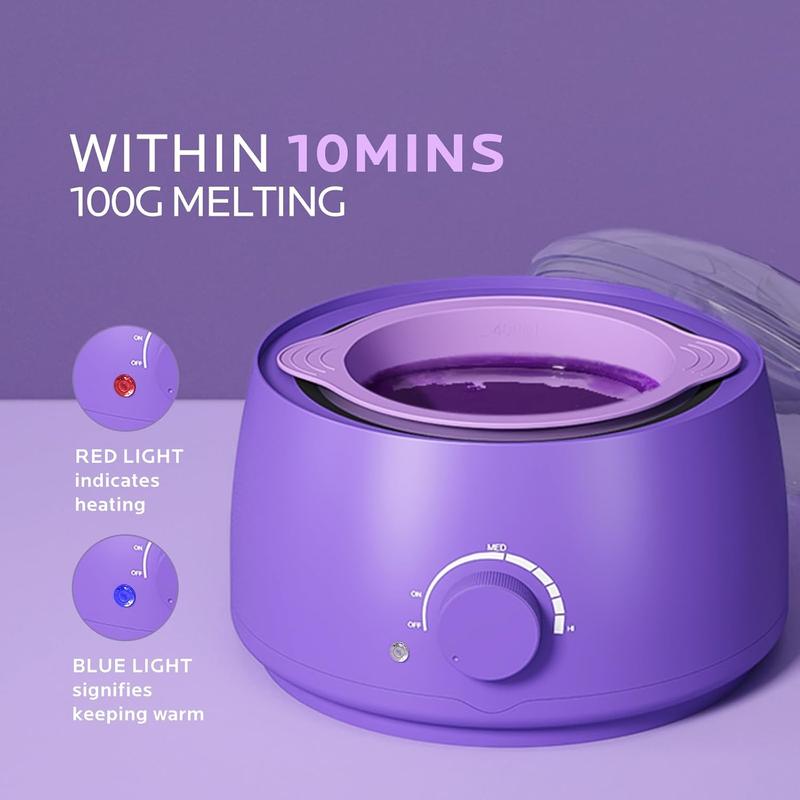 Home Bikini Waxing Kit for Women: for  Lip   Brazilian   Wax Kit for Hair Removal All  Types - with 6 Packs Wax Beads Wax Warmer Kit  Pot