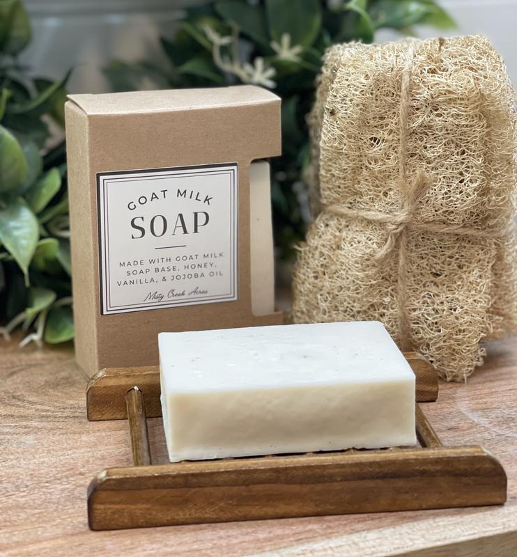 Handmade Vanilla Creamy Goat Milk Bar Soap Nourish Your Skin Naturally Body Care Body Wash Natural Fragrance Scented Jojoba Nourishing Cleansing Cleanser