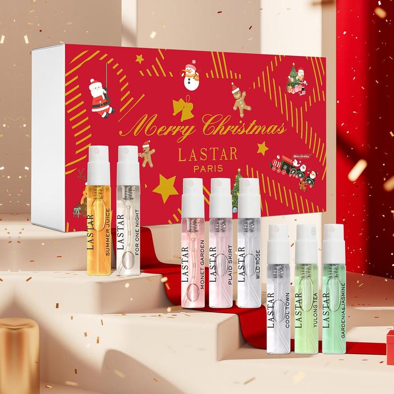 Christmas Ladies Eau De Toilette Spray 8pcs Set with Gift Box, 8 Counts set Perfume Sprays, Suitable for Elegant Ladies, Lasting and Charming Perfume -8 Kinds Of Natural Perfumes-perfect Choice for Gifts, Fall Gift, Gift Ideas for Women, Christmas Gift