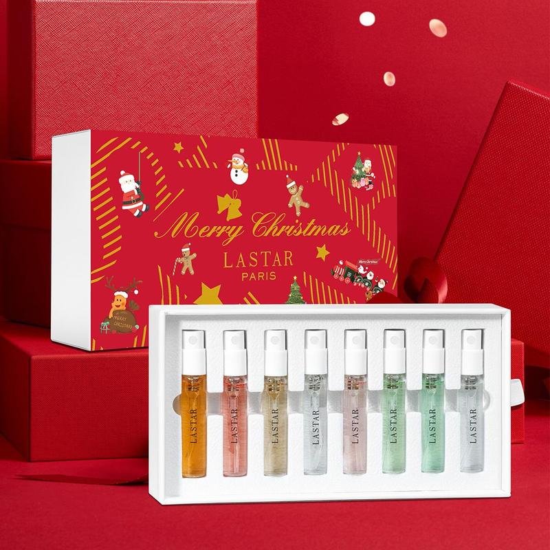 Christmas Ladies Eau De Toilette Spray 8pcs Set with Gift Box, 8 Counts set Perfume Sprays, Suitable for Elegant Ladies, Lasting and Charming Perfume -8 Kinds Of Natural Perfumes-perfect Choice for Gifts, Fall Gift, Gift Ideas for Women, Christmas Gift