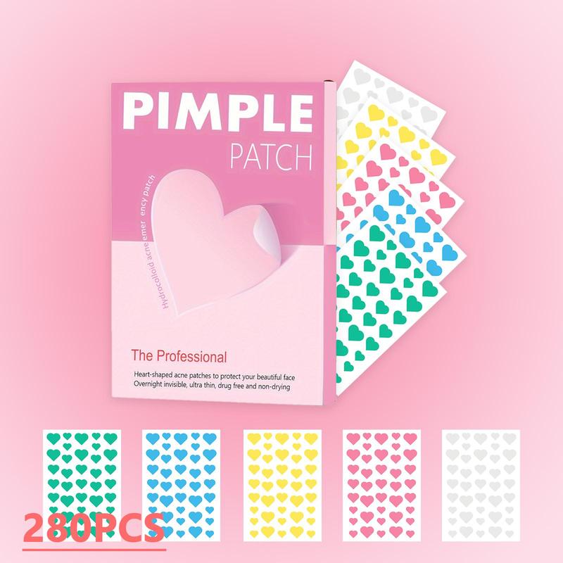 Heart Shaped Acne Patch, 1 Box Hydrocolloid Acne Cover Patches, Professional Skin Care Products for Women & Men