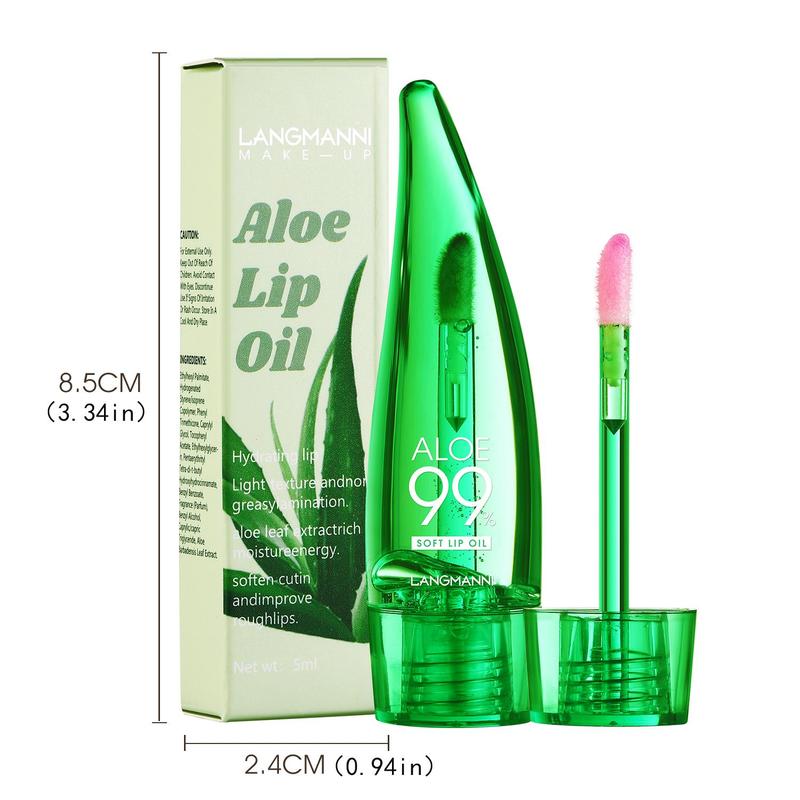 Aloe Vera Lip Oil, Long Lasting Moisturizing Lip Gloss, Natural Color Changing Lip Oil, Hydrating Lip Balm, Plumping Lip Oil Lip Stick, Lip Care Product, Christmas Gift