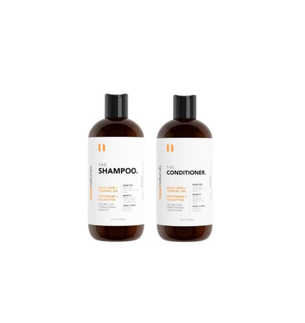 Noun Naturals Set 2 Turmeric + Organic Black Seed Shampoo + Conditioner for Hair