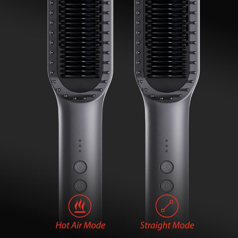 Professional Hair Straightener Brush, 1 Box Adjustable Temperature Hair Straightening Comb, Hair Styling Tool for Women & Men