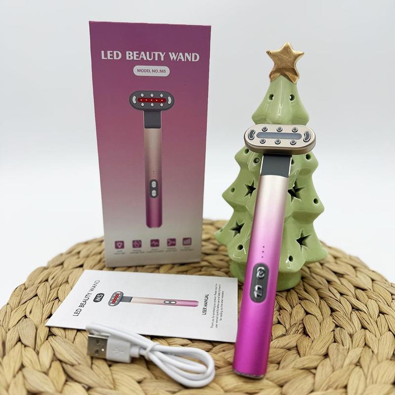 LED Beauty Wand, 7 Color LED Facial Massager, Face & Eye Skincare Equipment, Personal Care Appliances for Women & Girls