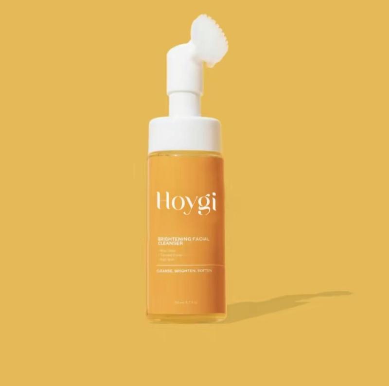 One Hoygi Turmeric+ Kojic Acid Foaming Facial Cleanser+Silicone Brush(3.38fl.oz 100ml), Niacinamide, Comfort, skincare