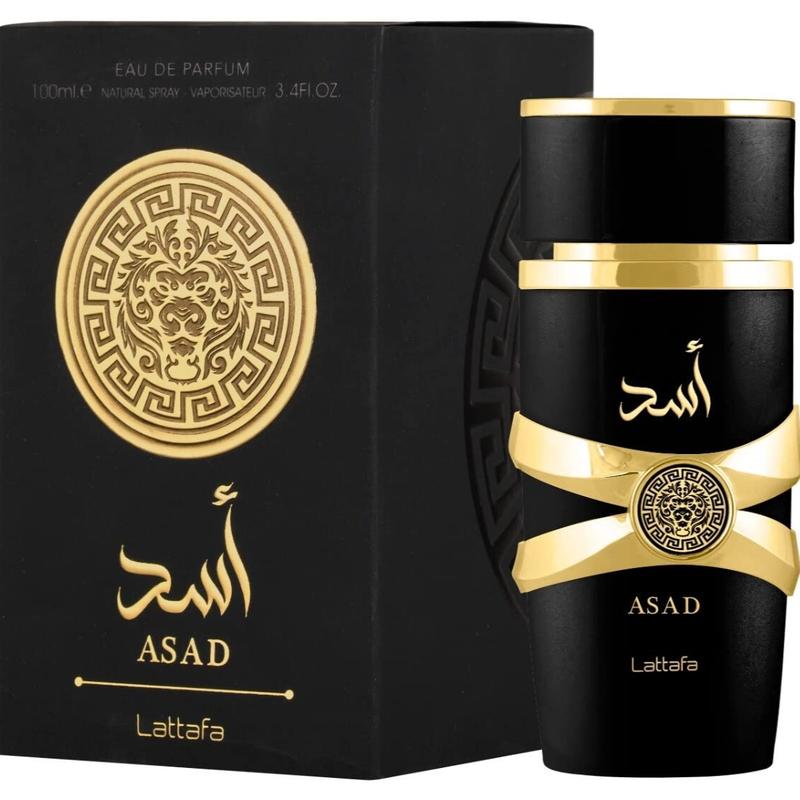 Lattafa Perfumes Asad for Unisex Eau de Parfum Spray, 3.4 FL.OZ Fragrance Scent Blend Pack Scented Aroma Cosmetic Cologne