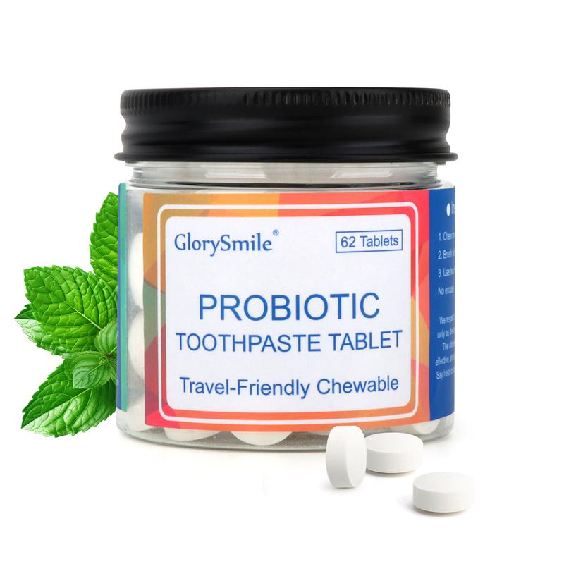 Toothpaste Tablets, Fluoride Free & Eco Friendly, Travel Mouthwash Tablets, Sensitive Toothpaste Bites Kids Adults, Chewable Toothpaste Tablet