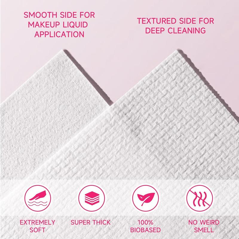 Rose-Packaged XXL 60-Count Disposable Makeup and Cleansing Towels