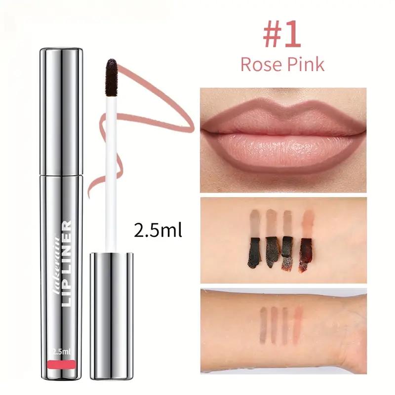 Peel Off Lip Liner -  Waterproof Matte Tattoo - Long-Lasting, Peel-Off Lip Gloss in 4 Colors | Sexy Red & Brown Shades for All Skin Types