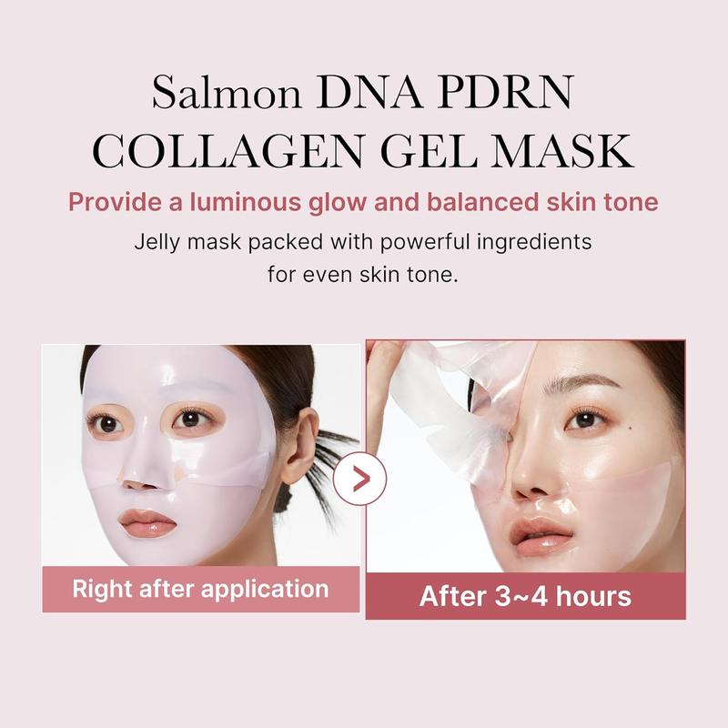 Medicube Salmon DNA PDRN pink collagen jelly gel mask | overnight face mask for glass glow skin- elasticity, hydrating, firming and moisturizing | korean skincare