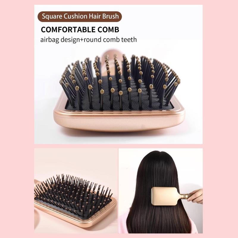 Haircare Cushion Hair Brush, 1 Count Portable Hair Brush, Professional Hair Styling Tools For Both Personal Use & Barber Use, Professional Heatless Styling Tools