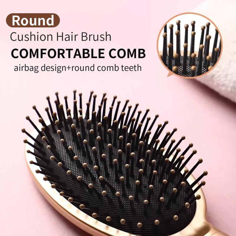 Haircare Cushion Hair Brush, 1 Count Portable Hair Brush, Professional Hair Styling Tools For Both Personal Use & Barber Use, Professional Heatless Styling Tools