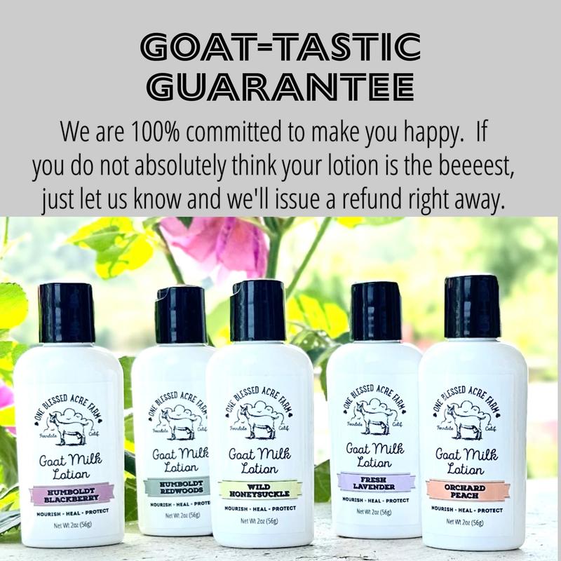 One Blessed Acre Farm Goat Milk Lotion for Hands and Body - Wild Honeysuckle Scent