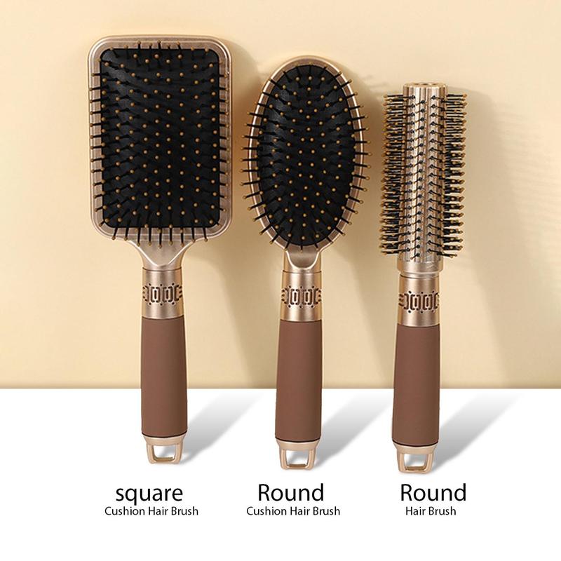 Haircare Cushion Hair Brush, 1 Count Portable Hair Brush, Professional Hair Styling Tools For Both Personal Use & Barber Use, Professional Heatless Styling Tools