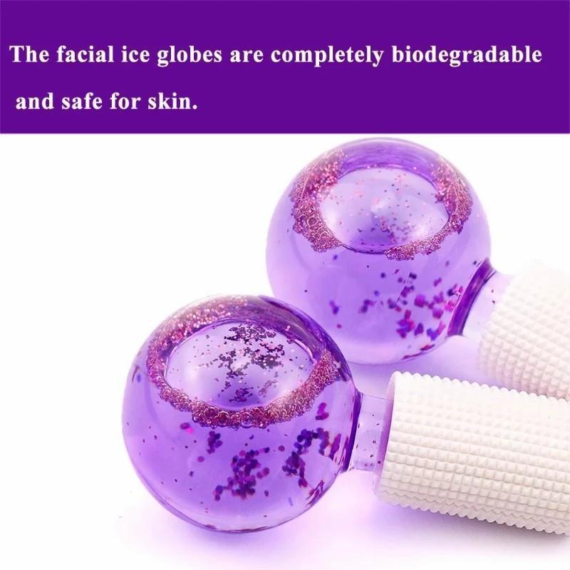 Comfort Beauty Facial Cooling Globe, Cooling Globes for Face Neck Eye Circle, Reduce Puffiness and Tighten Skin, Face Massage Cold Cure Ball Stick