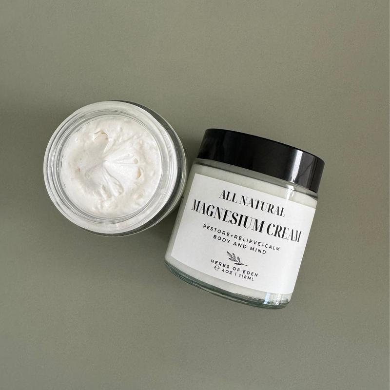 Organic Magnesium Calming Cream Promote Sleep Soothe Soreness Relaxing Moisturizing All Skin Types Daily Comfort Moisturizers Skincare