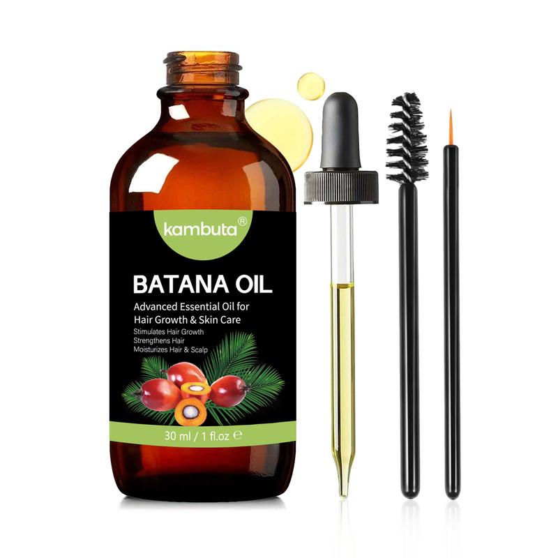 (Christmas Special Offer)Kambuta Batana oil hair & scalp serum set for hair growth healthier SourcedBatana oil-Moisturize Scalp,Restore Dry Damaged Hair Haircare Comfort