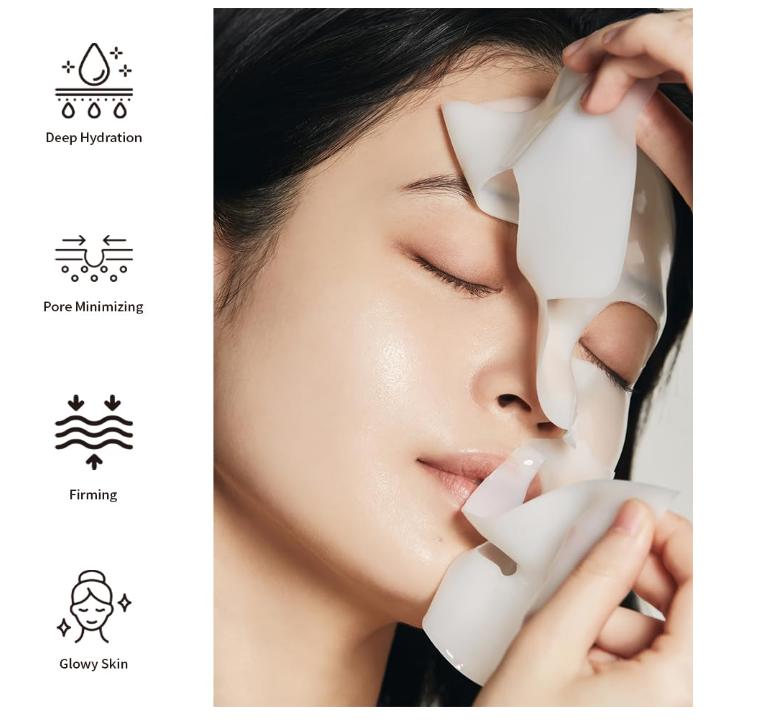 Deep Collagen Anti-Wrinkle Lifting Overnight Mask Facial sheet masks with low molecular weight collagen for lifting, firming, and moisturizing 5 Packs facial mask Collagen Deep Collagen Hydrating 2hrscollagen  mask lifting  mask