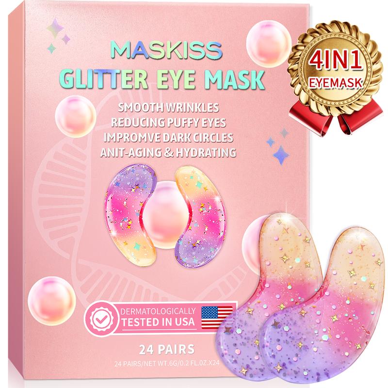 MASKISS Under Eye Patches (24 Pairs) - Eye Patches, For Dark Circles, Eye Bags, Natural Collagen Eye Patches, Best Gifts For Men And Women