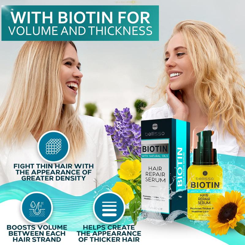 Biotin Adult Hair Thickening Serum - intensive treatment mixed with natural vegetable oils to help promote thinning hair - repair thinning hair Salon