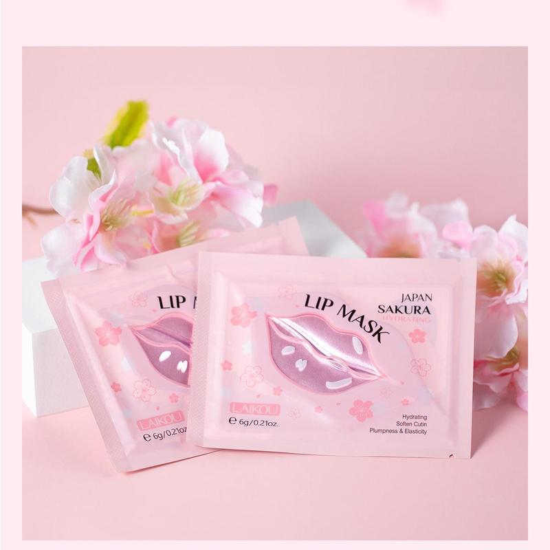 Sakura Lip Care Set, 11pcs set Moisturizing Lip Mask & Lip Balm, Hydrating Lip Care Product for Women & Men, Daily Skincare Product