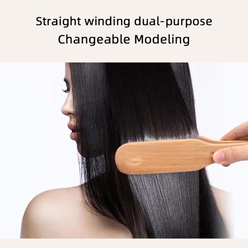 V-shaped Hair Straightening Comb, 1 Count Natural Straightening Hair Comb, Professional Haircare Styling Tool For Home & Salon Use, Christmas Gift