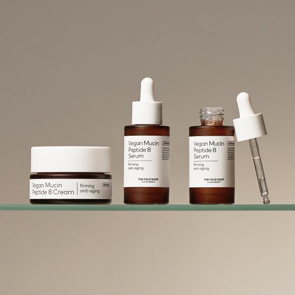 Alltimate Mucin Bundle - Vegan Serum and Cream for Bouncier, Firmer, Glass Skin Facial Moisture Skincare Peptide