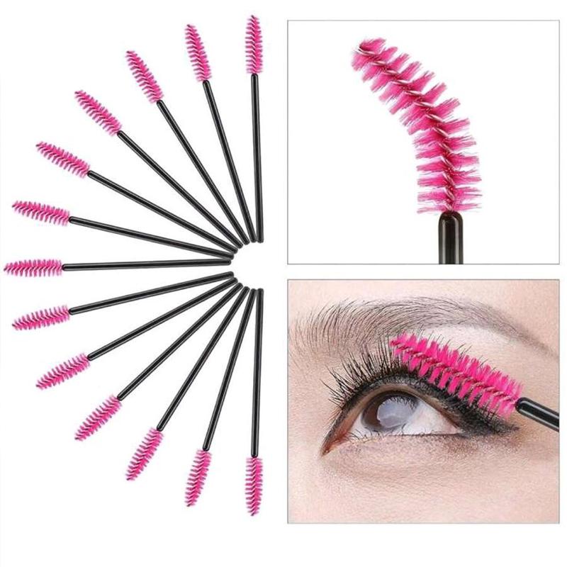 Eyelash & Lip Brush Set, 100pcs Disposable Eyelash Mascara Wands And Lip Brushes Set, Professional Makeup Tools