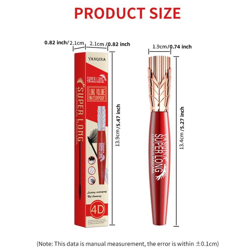 Waterproof Long-lasting Mascara, Natural Curl Eyelashes Mascara, Eye Lashes Lengthening Curling Mascara Stick, Professional Eye Makeup Product