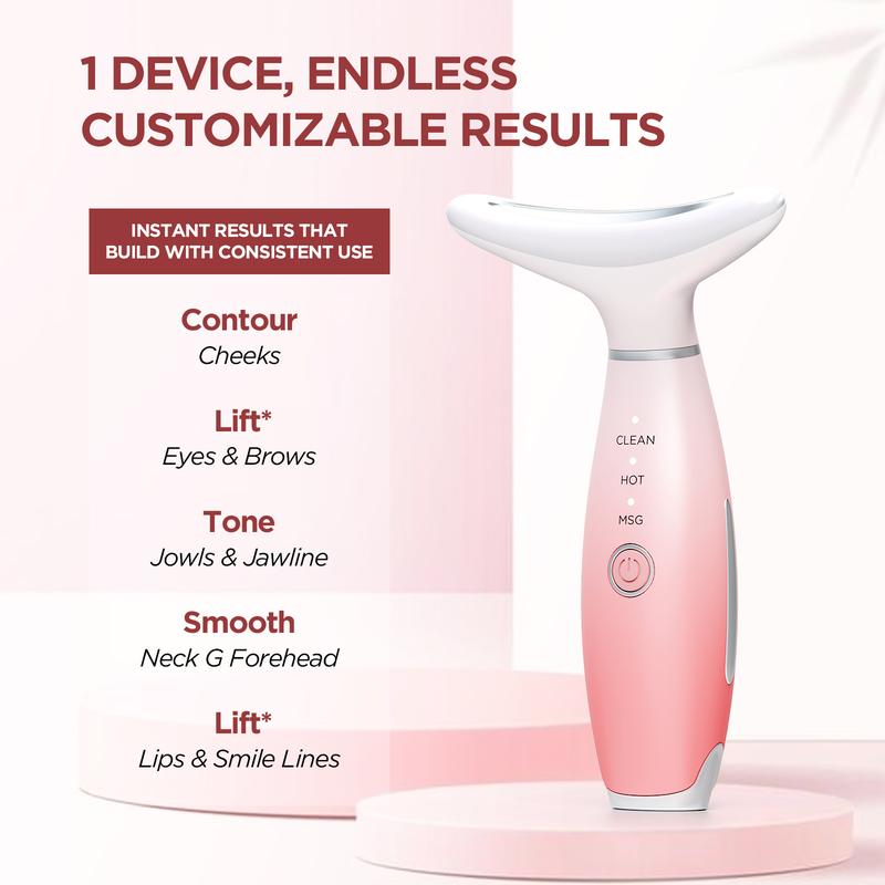 7 Color Facial Massager Tool, Facial Massage Skin Care and Double Chin Neck Massage, Face Sculpting Tool with Thermals, Portable Facial Beauty Devices, Trending Products, Beauty Instrument