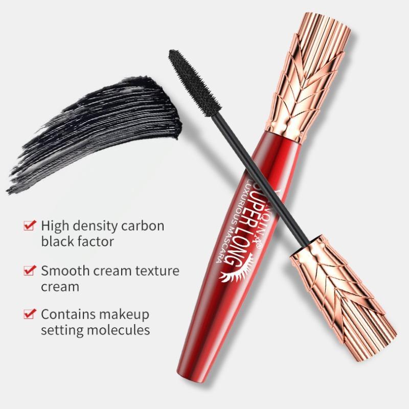 Waterproof Long-lasting Mascara, Natural Curl Eyelashes Mascara, Eye Lashes Lengthening Curling Mascara Stick, Professional Eye Makeup Product