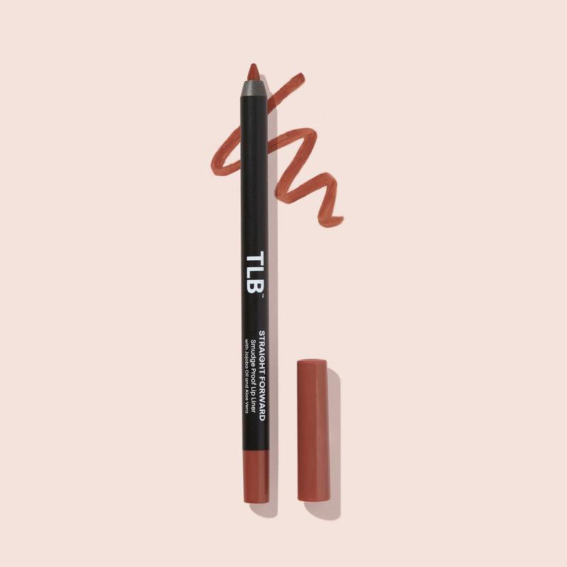 The Lip Bar, Straight Line Creamy Lipliner, Matte, Nourishing Cosmetic - 1 Pack Eyeliner Makeup Pigment Aloe