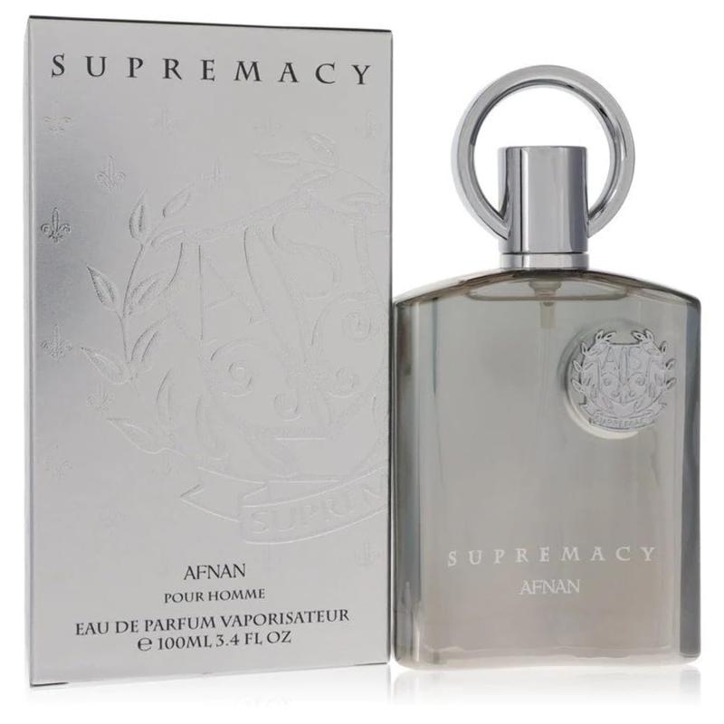 Afnan Supremacy Silver Pour Homme for Men Eau de Parfum Spray, 3.4 Ounce