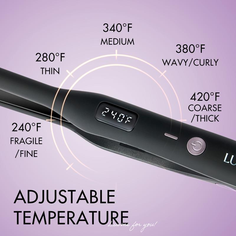 Adjustable Temperature Pencil Flat Iron Mini Hair Straightener Using for Baby Hair｜Luvme Tools & Accessories