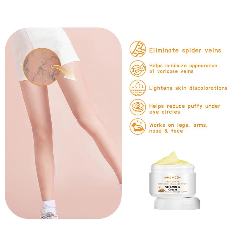 Black Friday EarlySales! Vitamin K Cream& Varicose Vein Repair & Soothing Cream #Vitamin K1+Hyaluronic Acid+Shea Butter #Enhance Moisturization #Massage Cream #Premium Formula for Bruises, Spider Veins, Dark Circles, Eyes, and Faces-60g