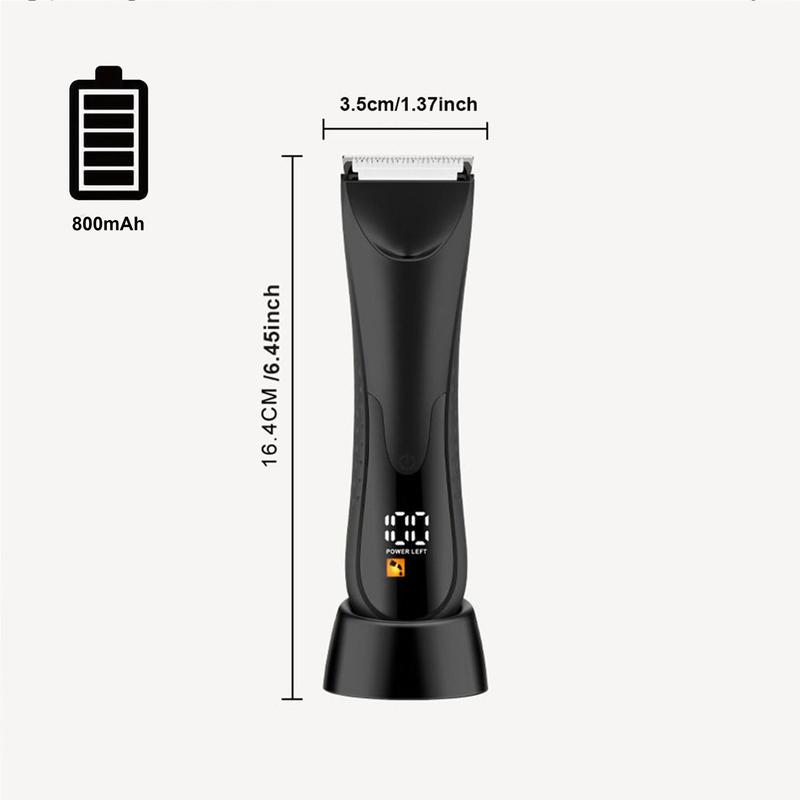 Body Trimmer for Men, 1 Box Cordless Comfort Lightweight Body Trimmer & Accessories, Rechargeable Safety Body Clippers for Wet and Dry Use, Christmas Gift