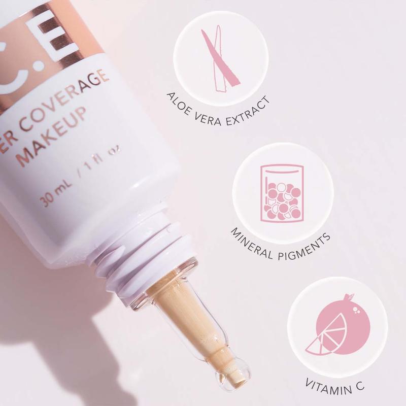 T.C.E Supersize Super Coverage Serum Makeup with Skin Buffing Brush