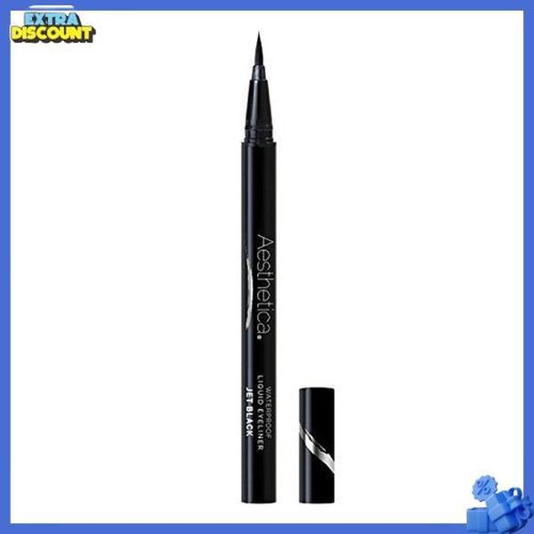 Aesthetica Felt Tip Liquid Eyeliner Pen - Fast-drying Waterproof & Smudge Proof Eye Liner (Jet Black)